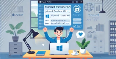 how to register Microsoft Translator and get an API key?