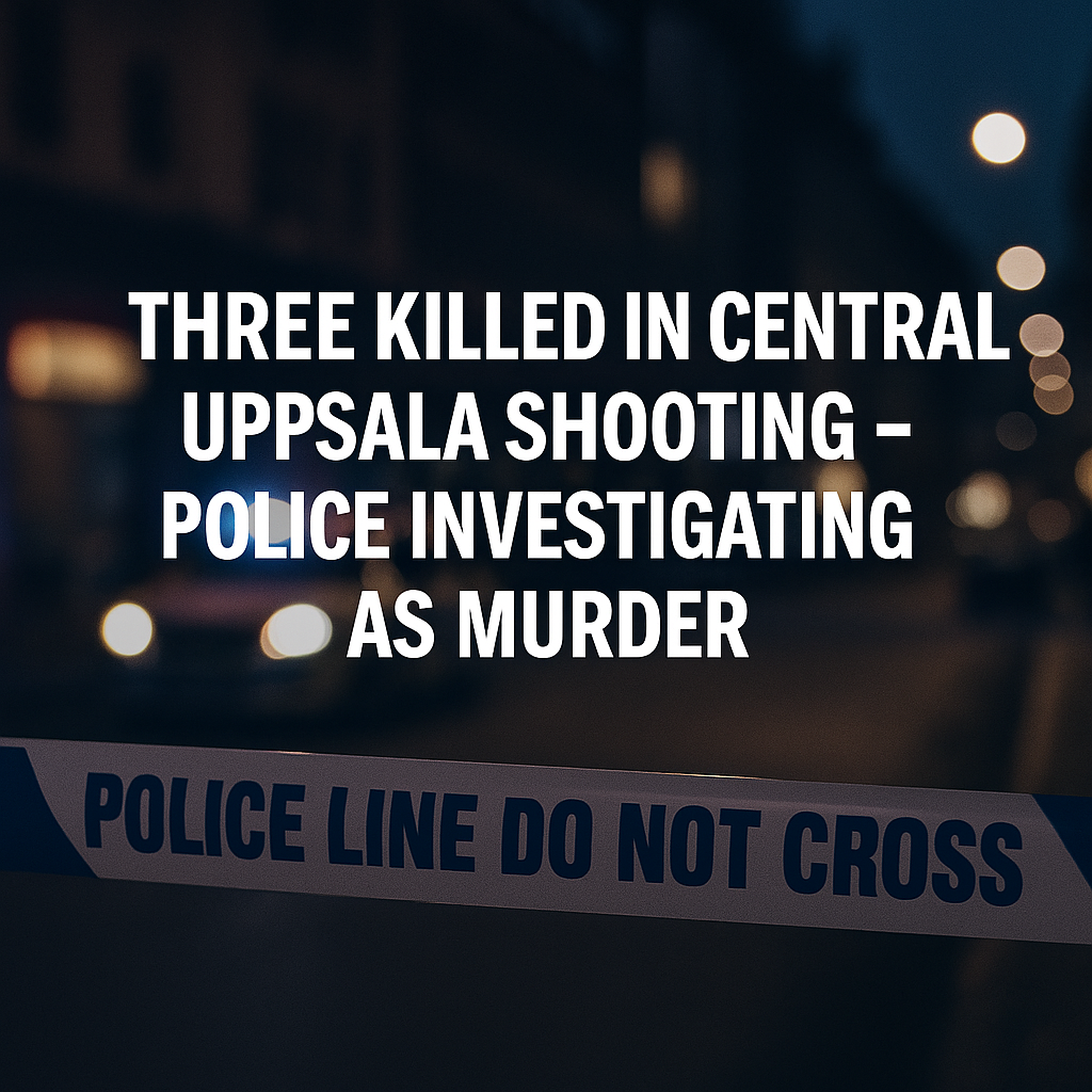 Three Killed in Central Uppsala Shooting 1 Uppsala shooting